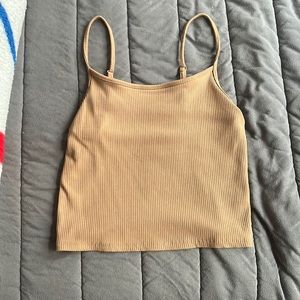 Light Brown Cropped Tank